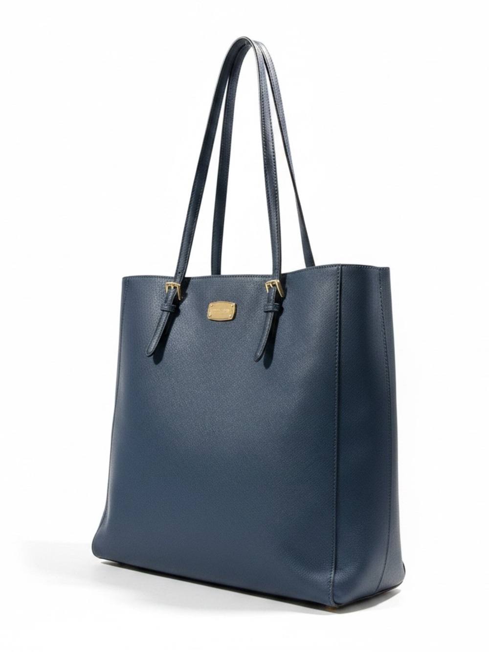 Michael Kors Large Navy Blue Leather Tote Bag